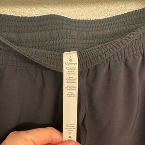 Black lulu athletic shorts